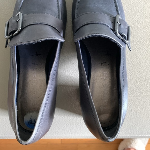 TAMARIS Loafers 2 in Heel Navy Blue Size 37 (6.5/7) - Picture 9 of 13